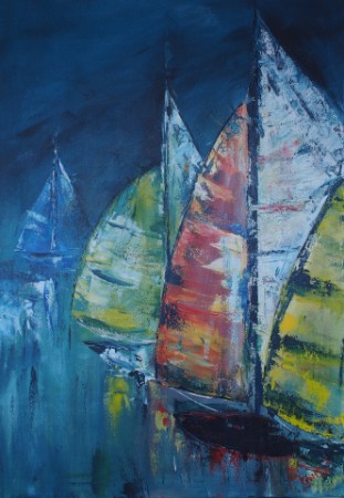 Wannseeregatta / 70 cm x100 cmm Wannseeregatta / 70 cm x100 cmm